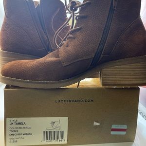 BNIB Lucky Brand Lk-Tamela Tofee 8.5